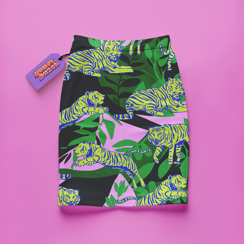 Easy Tiger Mini Skirt in Green